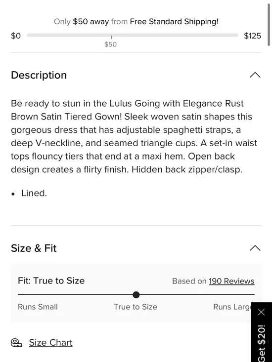 Lulus Going with Elegance Rust Brown Satin Tiered Gown - Picture 10 of 13